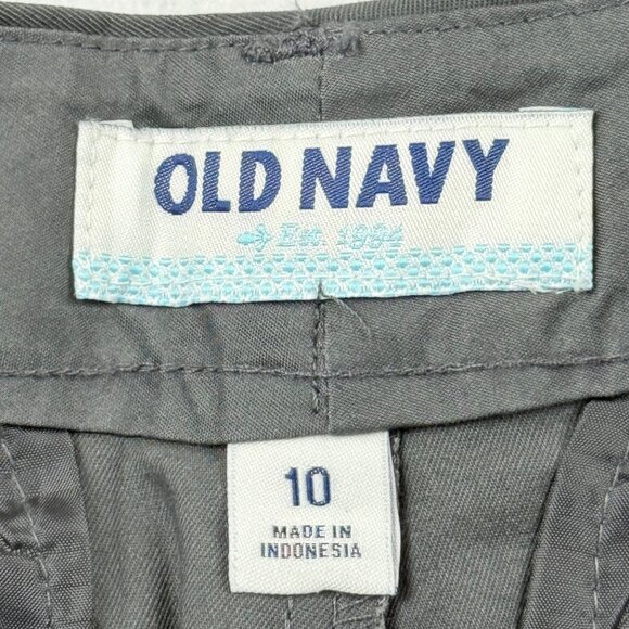 Old Navy Women's Stretch Mid Rise Bootcut Dark Grey Chino Pants Size 10 NWT - Picture 6 of 11